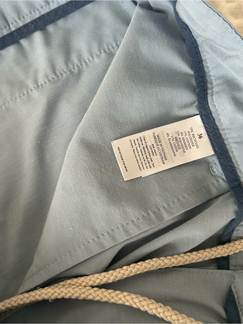 FAHERTY belt loop all day shorts blue 36